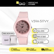 Q&Q Japan by Citizen Jam Tawaf Anti-Clockwise Arabic Dial Jam Tangan Uniseks Unisex  Rubber Analogue