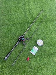 ชุดพร้อมตกเบท คันBLACK PANTHER เวท 10-20lb กับ รอกหยดน้ำ งานตีเหยื่อปลอม