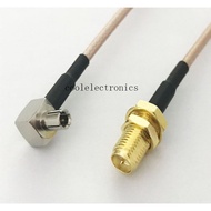 in stock RF Pigtail cable RP-SMA female bulkhead straight to TS9 TS-9 male Right Angle RG316 10/15/2