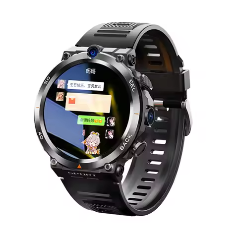 Google Play 1.39-inch 4G Network SIM Card Smart Watch Dual Camera GPS WIFI NFC Rugged 64G-ROM IP67 A