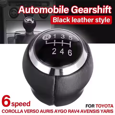Car 6 Speed Gear Shift Lever Knob Manual Transmission Head for Toyota Corolla Verso Auris Aygo For R