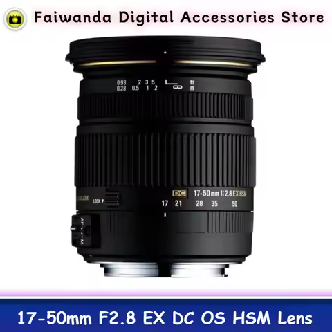 95% New Genuine For Sigma 17-50mm F2.8 EX DC OS HSM Lens wide angle zoom Lens for Canon or for Nikon
