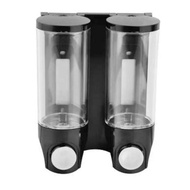 Agusto DOUBLE Black Liquid Soap Dispenser - Black Soap Dispenser E09