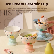Cute Ice Cream Cup Cute Ceramic Shaved Ice Cup Shaved Ice Cup Yogurt Cup Coffee Cup for Home Use