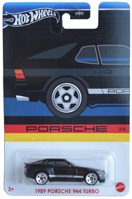 Hot Wheels 1989 Porsche 944 Turbo, Porsche Series 3/6 [Black] Mattel Hot Wheels 1989 Porsche 944 Tur