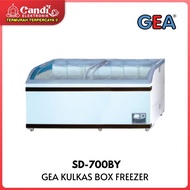 GEA Chest  Box Freezer 700 Liter Sliding Curve Glass SD-700BY