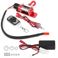 1/10 Scale RC Model Vehicle Crawler Car Accessories Metal Winch with Remote Control RC Accessories R
