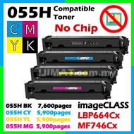 BCMY Cartridge 055 Compatible to Canon 055 055H CRG055 imageCLASS LBP664Cx LBP-664CX MF-746CX MF746C