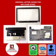 ORIGINAL MSI EX460 SERIES LCD SCREEN BEZEL B/ PALMREST C/ BOTTOM COVER D CASE
