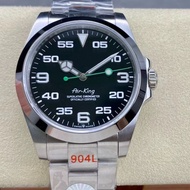 New Watch Classic Watch High CP High Quality Airmaster 3230 Movement Digital Green Second Hand Mecha