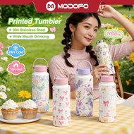 MODOFO 1000ML Insulated Tumbler tahan sejuk Thermos Bottle Aesthetic Tumbler Portable Aquaflask Tumb
