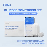 Ottai Glucose Monitoring Set 2Sets Continuous Glucose Meter No Finger Pricking  M8 CGM Monitoring Se