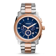 Fossil Machine Chronograph Two-tone Rose Gold Stainless Steel Men Watch Jam Tangan Lelaki FS5037 for