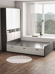 榻榻米床架 ideaspace bed（包送貨 free delivery） 地台床 帶抽屜  Platform bed with drawers衣櫃  網紅床  床櫃一體床架 單人床 雙人床 儲物床