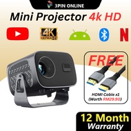 3PIN Projector A10 Smart Portable Wireless Wifi Android 4K Projector Projektor Android Mini 4k Proje