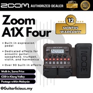 Zoom A1X Four Acoustic Instrument Multi-Effect Processor with Expression Pedal (A1X4 / A1 / A1X-4 / 