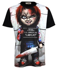 Topcloset Chucky Doll Halloween Scarface Movie Men Unisex Shirt
