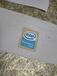 【歡迎 賣場多項合併寄】【全新/庫存】英特爾 Pentium 4 Logo貼紙 CPU貼紙(大約2006年老東西)