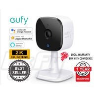 eufy 2K Indoor Cam, 24/7 Plug-in Security WiFi, IP Camera, Voice Night Vision Audio, cctv baby monit