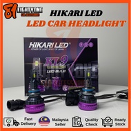 [81]100% Original Hikari Led Bulb Car Headlight High Low Beam Lampu Kereta Terang & Jimat Tenaga (H4