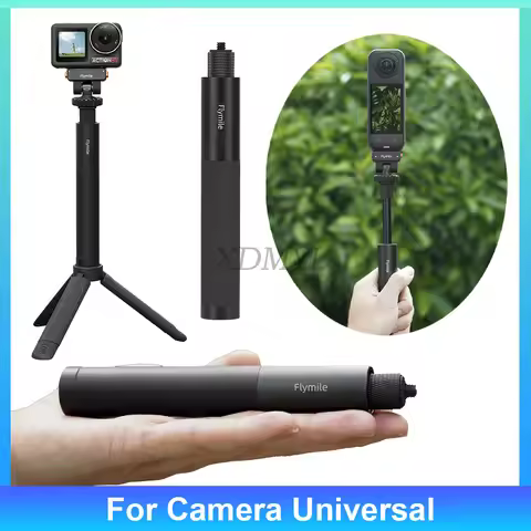 Universal Camera Extended Rod Tripod For Insta360 Go Ultra/X5/Action 5 Pro/Gopro/Pocket 3/OSMO Nano 