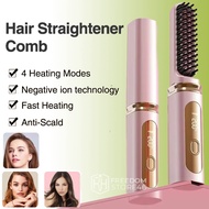 Best Seller Electric Hair Straightener Negative Ion Comb Portable Hair Comb Straightener