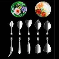 10pcs/set 3D Jelly Flower Art bakeware Tools Jelly Cake Gelatin Pudding Nozzle tool module