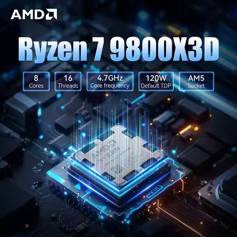 AMD Ryzen 7 9800X3D 4.7GHz 8-Core 16-Thread L3=96M 4NM DDR5 R7 9800X3D Processor 120W Socket AM5 No 