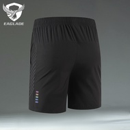EAGLADE Running Sports Jogging Sweat Shorts for Men Man Stretchable 0551 in Black J10