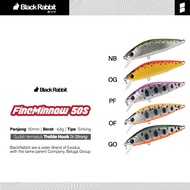 Lure Minnow Black Rabbit Fine Minnow 50S