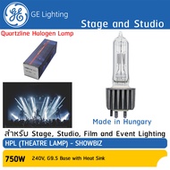 หลอดไฟโรงละคร HPL750 750W 240V ขั้ว G9.5 พร้อม Heat sink ระบายความร้อน #88473 GE lighting : Theatre