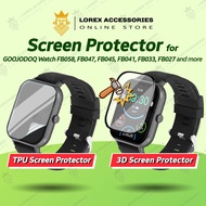 Screen Protector for GOOJODOQ Watch, 3D PMMA Full Cover Film, TPU Soft Tinted (FB059 FB058 FB047 FB0