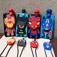 Cartoon Spider-Man Captain America Phone Case for Redmi Note 3/4/4X/5/5A/5 Pro/6 Redmi 10C/S2/A1/A2/