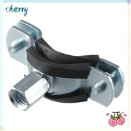 CHERRY 2pcs Adjustable Pipe Support Clamp, With Nail Rubber Support Clamp, Portable Galvanized Iron 