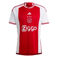 adidas Men's Soccer Ajax 23/24 Home Jersey - A Legacy-Inspired Red and White Jersey with Heritage Fr