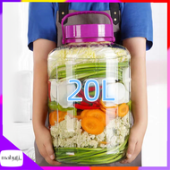 20L food storage dispensers 20 liter big jar glass container with lid kimchi container wine fermenta