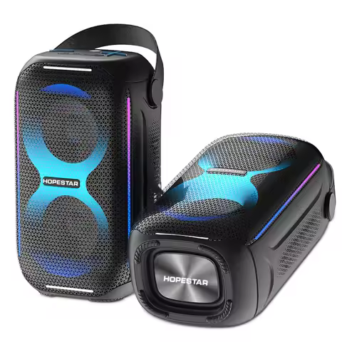 HOPESTAR Party200mini RGB Cool Lamp Wireless Speakers BlueTooth Mini Sound box Outdoor Portable IPX5
