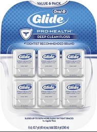 [美國製]包平郵 Oral-B 深層清潔扁身順滑牙線 薄荷味 40m Glide Pro-Health Deep Clean Floss Mint