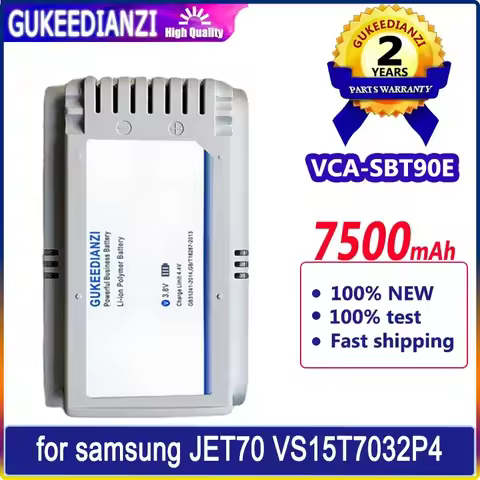 For Samsung JET70: 7500mAh Pet Vacuum Cleaner Battery