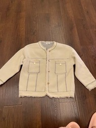 Stage of Playlord米白色流蘇外套