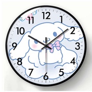 jam dinding wall clock Jam dinding kartun, anjing kayu manis, jam senyap, jam bilik kanak-kanak kart