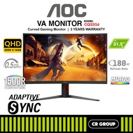 AOC CQ32G4 31.5-inch QHD 180Hz HDR10 Curved VA Gaming Monitor (3Yrs Warranty)