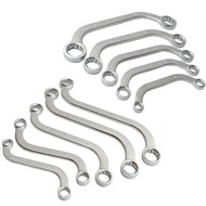 5Pcs S Type & C Type Double Ended Allen Wrench Combination Ring Spanner Plum Plate Curved Machine Fa