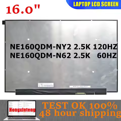 NE160QDM-NY2 NE160QDM-N62 Origina NEW 16.0INCH 2.5K 2560X1600 40PINS 60HZ/120HZ For Lenovo Ideapad 5