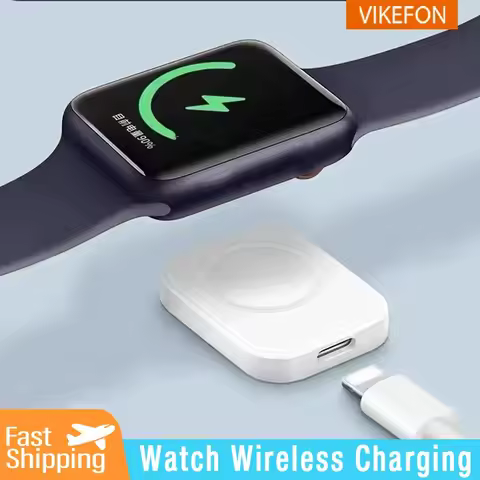 VIKEFON Magnetic Wireless Fast Charger for Apple Watch series 9 8 7 6 SE Type C For iPhone convert C