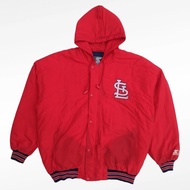 jaket vintage mlb original starter cardinals varsity jacket size xl