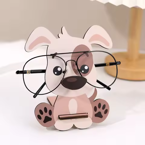 Cute Animal Glasses Frame Cartoon Dog Glasses Frame Glasses Display Frame Sunglasses Frame Hand-carv