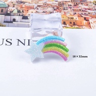 10Pcs Rainbow Unicorn Polymer Slime Charms Modeling Clay DIY Accessories Plasticine Toy for Kids Slime Supplies Filler