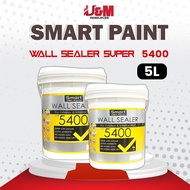 [U&M Resources] 5L WHITE Smart Paint 5400 Wall Sealer Exterior & Interior Wall Undercoat Premium Cat