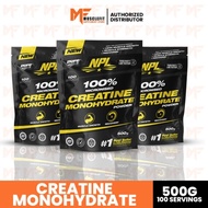 NPL 100% Micronized Creatine Monohydrate Powder 500 g ( 100 servings ) - Makanan tambahan kreatin